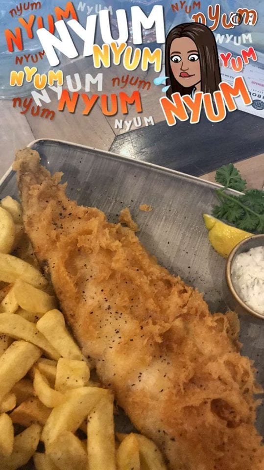 Fish n Chips at Harbourside, the Barbican, Plymouth