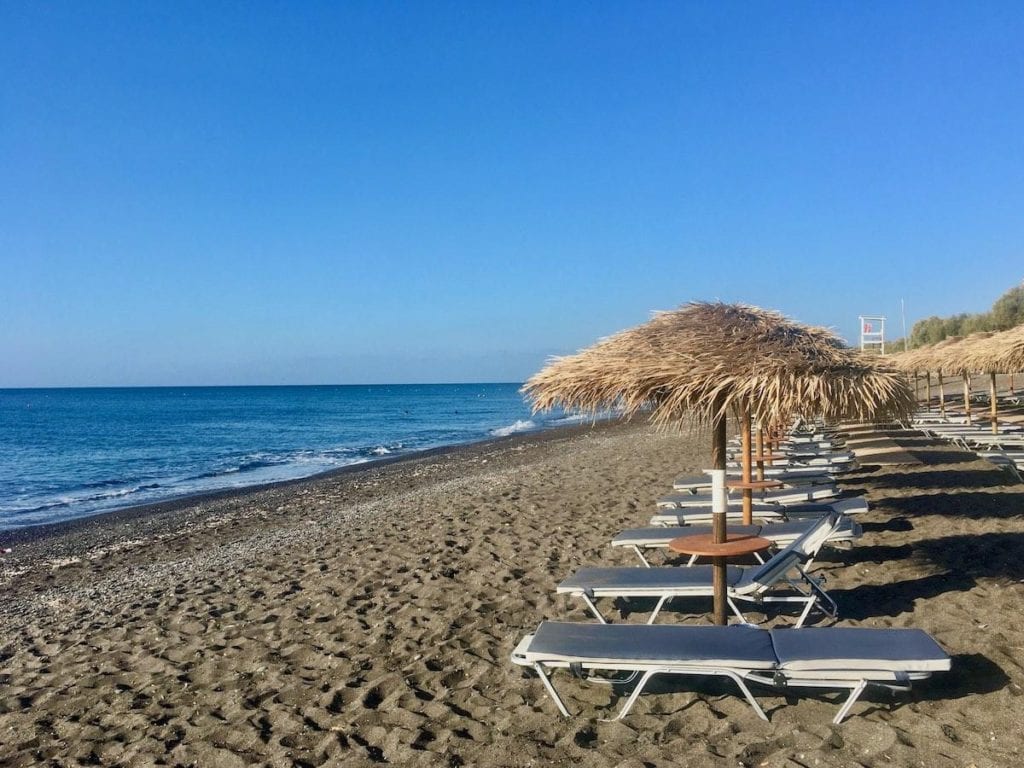 Santorini Beach, Perivolos, best beaches in Greece for families