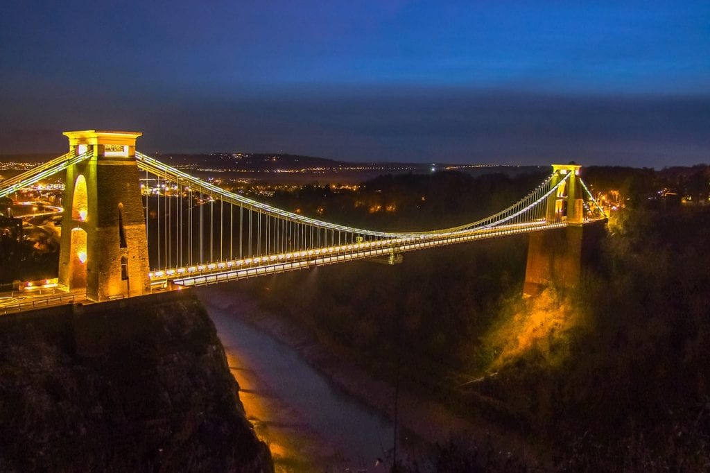 bristol, bridge, building, day trips from Exeter