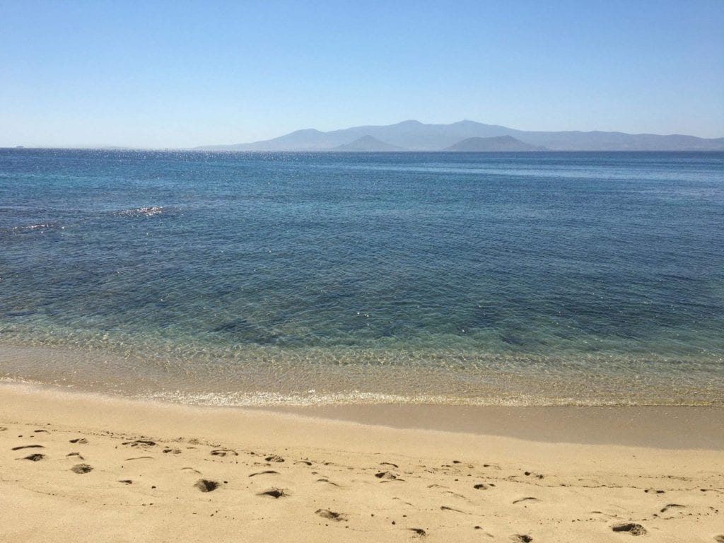 Agios prokopios beach Naxos, Naxos island, Greece.