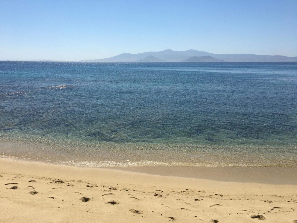 Agios prokopios beach Naxos, Naxos island, Greece. 