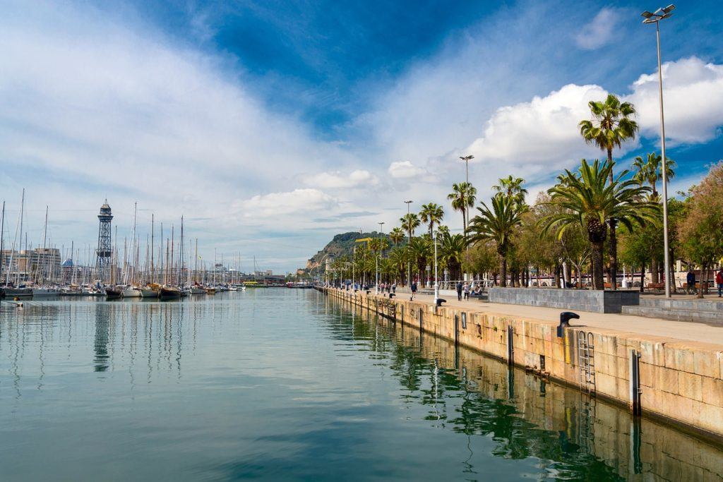 barcelona, spain, city, waterfront