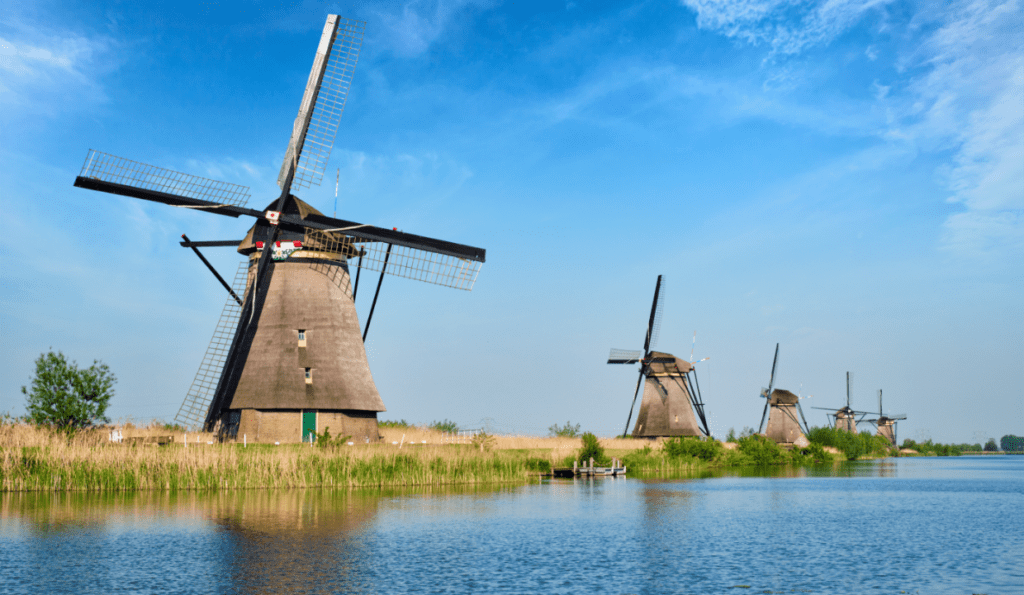 Dutch windmills, UNESCO world heritage site, netherlands with kids