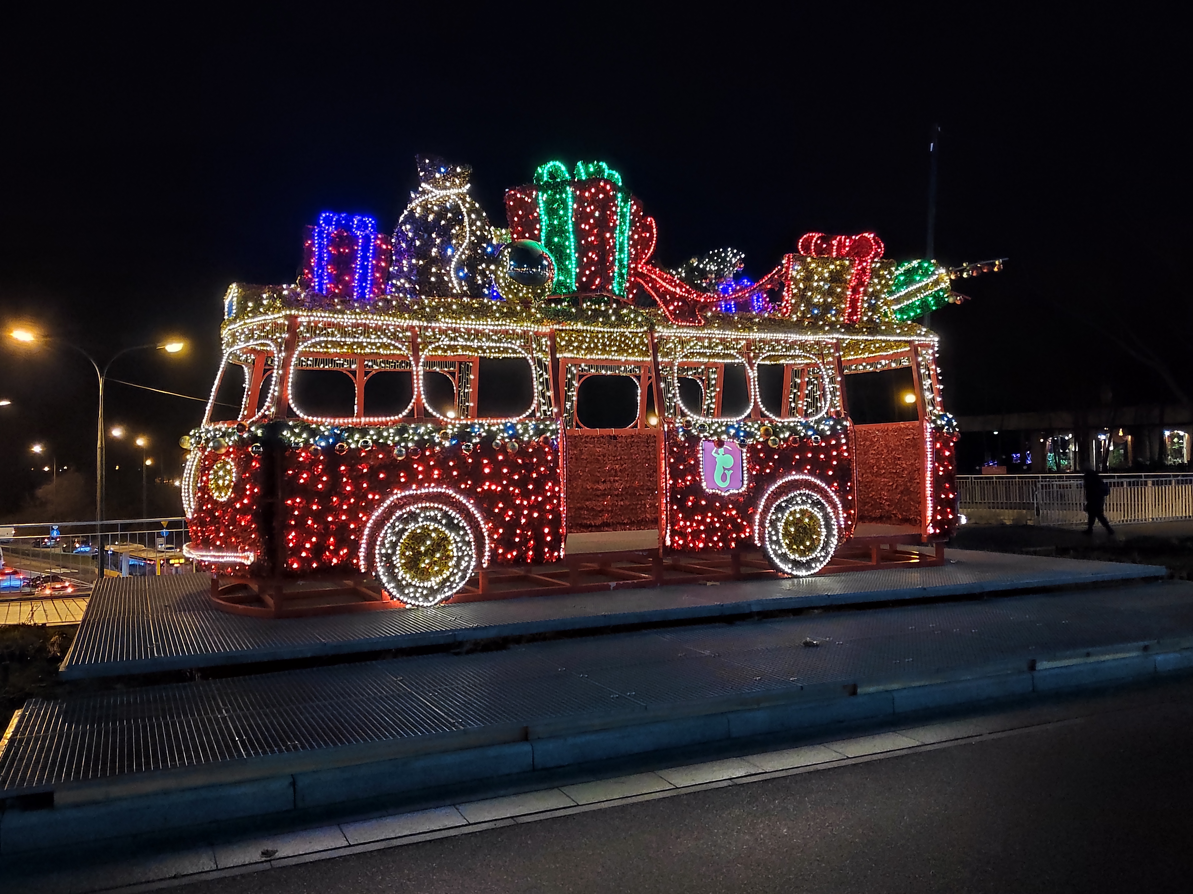 christmas bus, poland