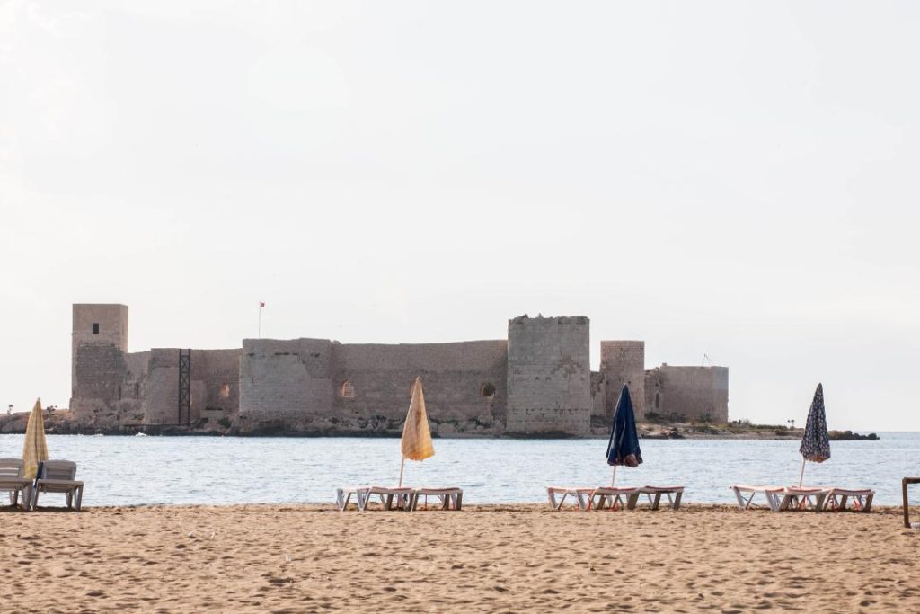 Kizkalesi, Turkey, beach, castle