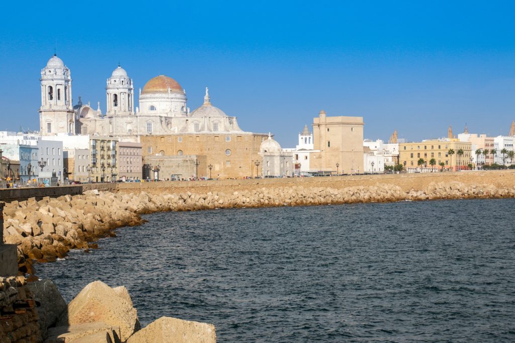 church, monument, tower, cadiz, spain