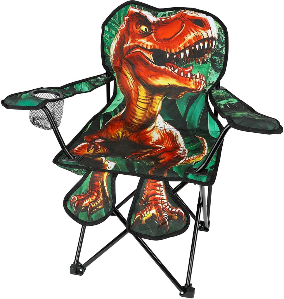 Toy-To-Enjoy Outdoor Dinosaur Chair. best childrens camp chair, dinasour chair